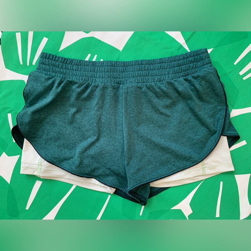 Brooks Rep 3" 2-in-1 Short with Phone Pocket Storage in Green Small